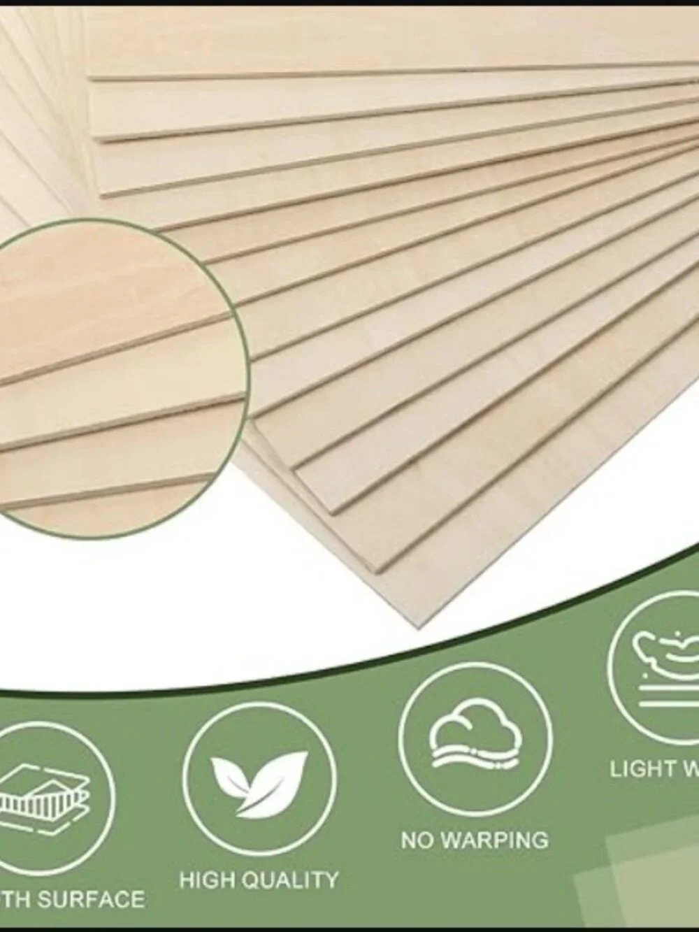 5 Pack Basswood Sheets 12